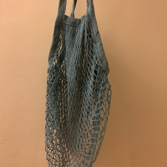 Teal fishnet bag - Picture 4 of 5